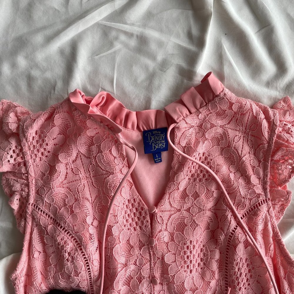 Beauty and The Beast Pink Lacy Dress